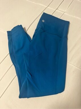 Lululemon Blue Wunder Train High-Rise Leggings 25 inch In-Seam